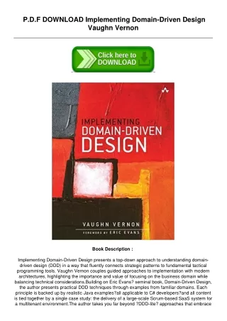 Read PDF] Implementing Domain-Driven Design by Vaughn Vernon [PDF EPUB KINDLE]