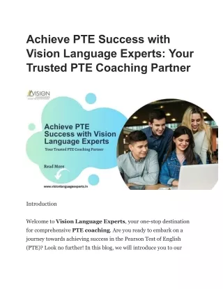 achieve pte success with vision language experts