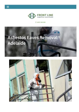 Asbestos Eaves Removal Adelaide