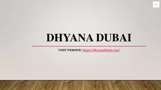 DHYANA DUBAI- Reformer Pilates
