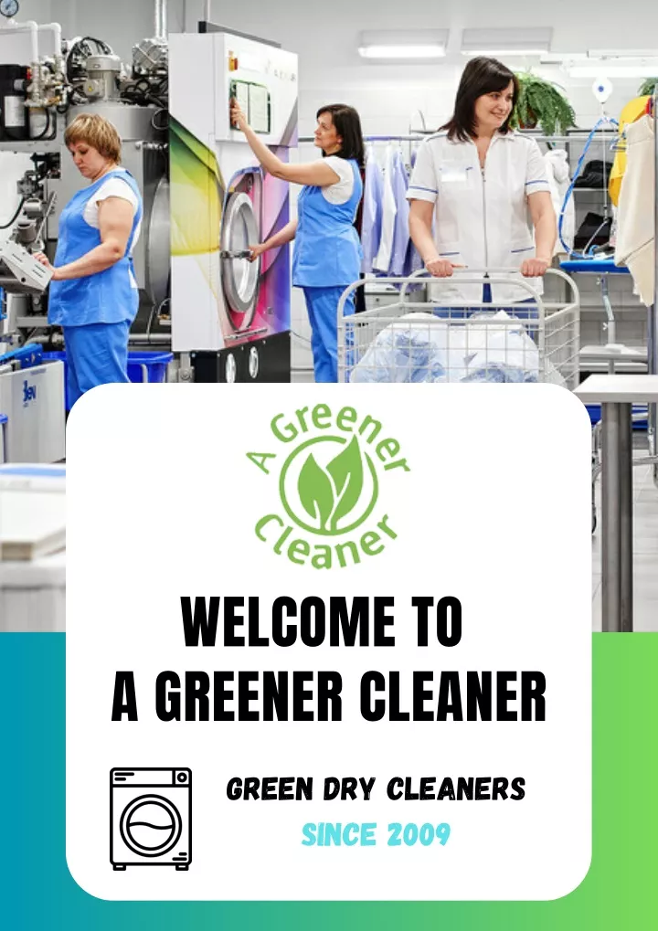 welcome to a greener cleaner