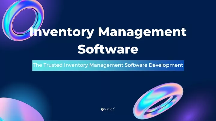 the trusted inventory management software