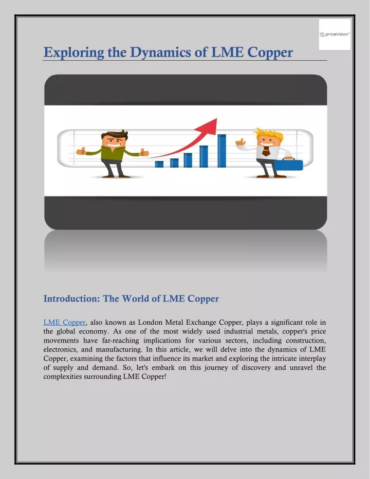 exploring the dynamics of lme copper