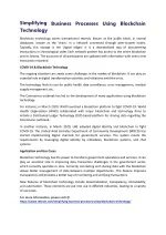 Simplifying Business Processes Using Blockchain Technology - slide 1