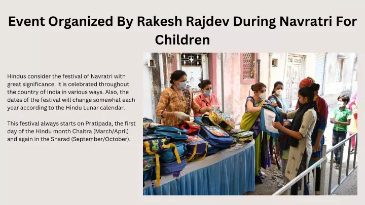 event organized by rakesh rajdev during navratri