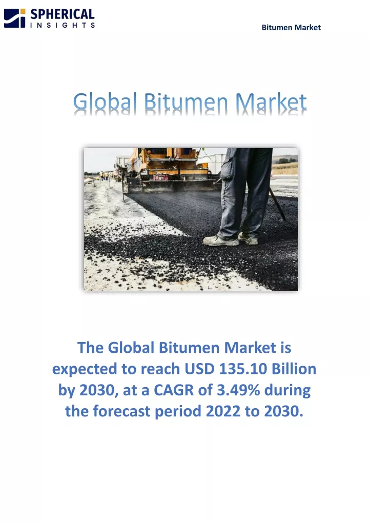 bitumen market