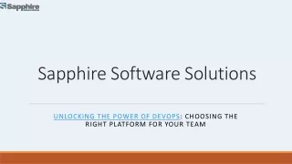 sapphire software solutions