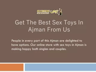 Sex Toys in Ajman- Adultvibesuae