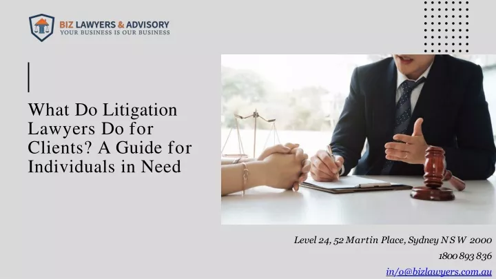 what do litigation lawyers do for clients a guide
