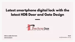 Having a secured digital lock for your HDB main door is important for several reasons