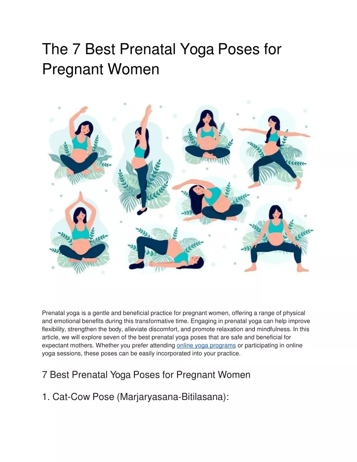 the 7 best prenatal yoga poses for pregnant women
