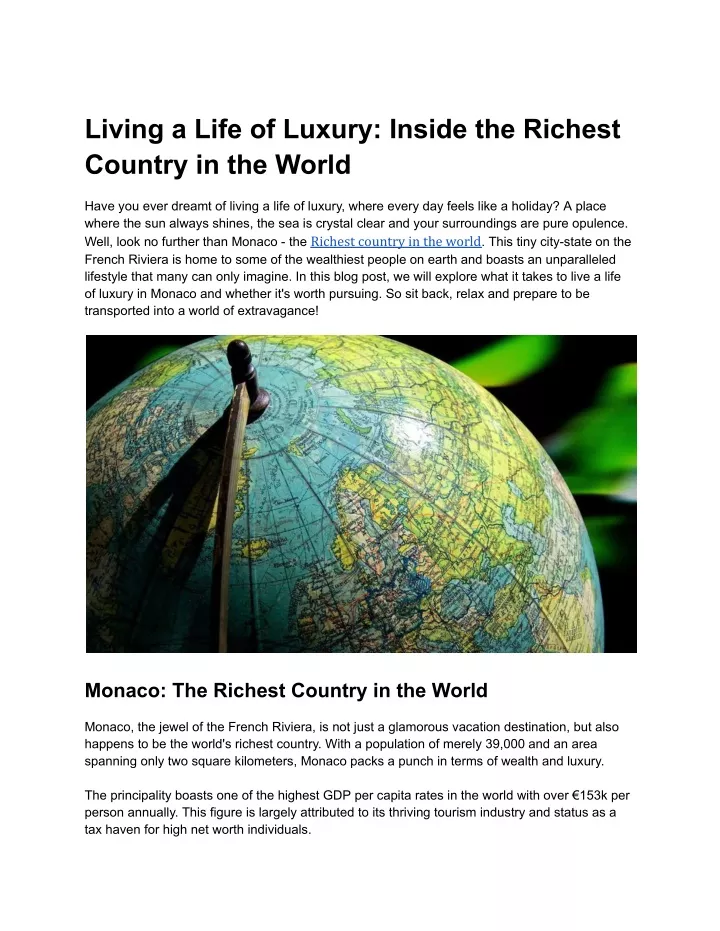 living a life of luxury inside the richest