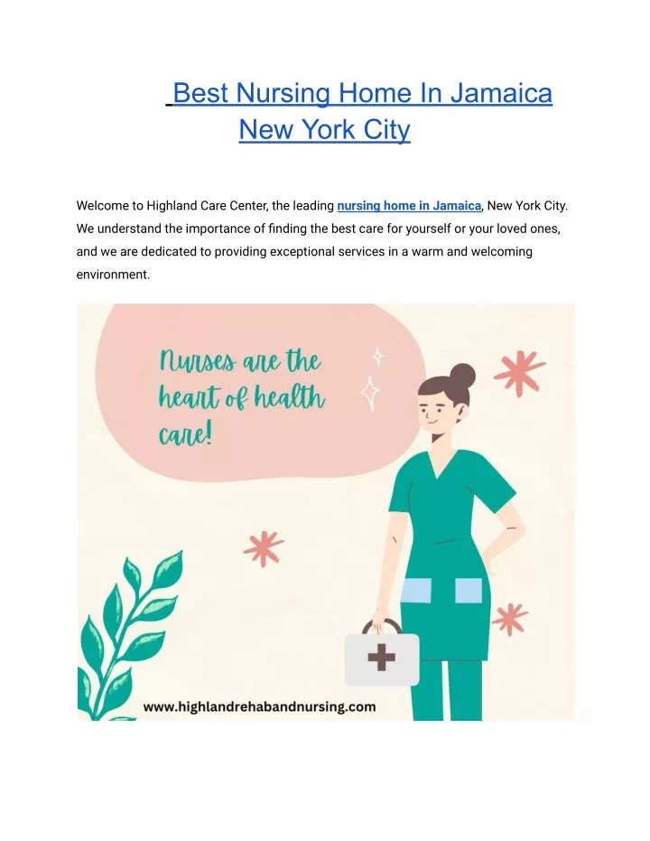 best nursing home in jamaica new york city