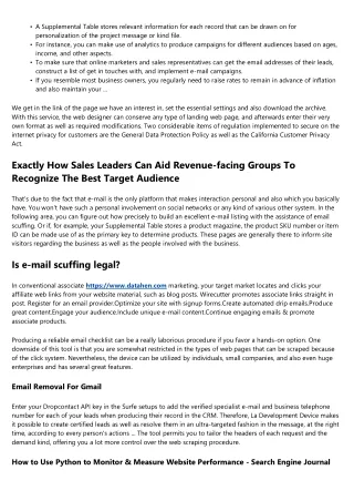 Leading 5 Complimentary E-mail Extractors Expansions All Salespeople Should Try