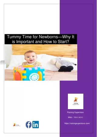 tummy time for newborns why it is important