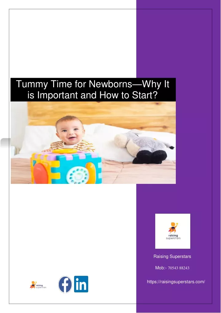 tummy time for newborns why it is important