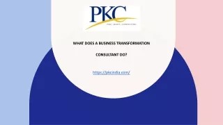 business transformation consulting -PKC Management Consulting