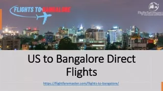us to bangalore direct flights