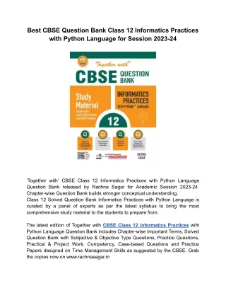 best cbse question bank class 12 informatics