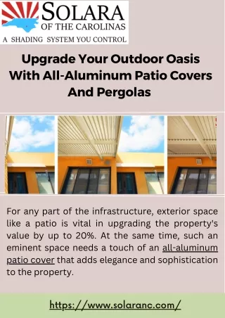 All-Aluminum Patio Cover - Stylish, Durable, and Low Maintenance