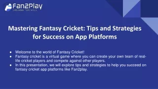 Mastering Fantasy Cricket_ Tips and Strategies for Success on App Platforms