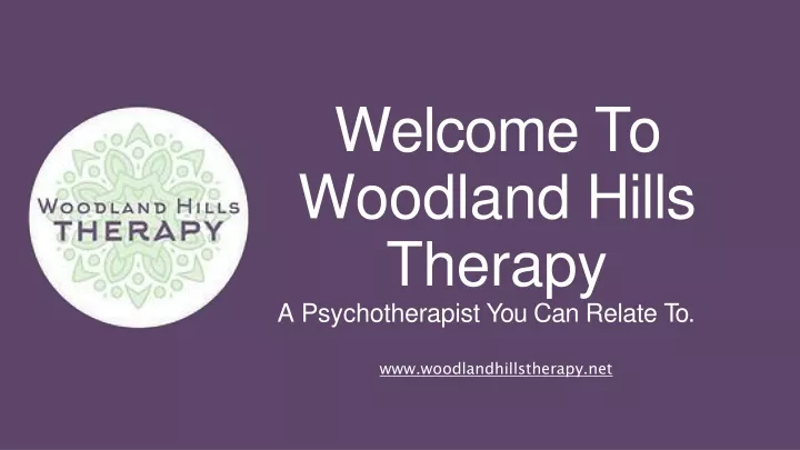 welcome to woodland hills therapy