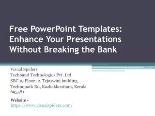 Free PowerPoint Templates Enhance Your Presentations Without Breaking the Bank