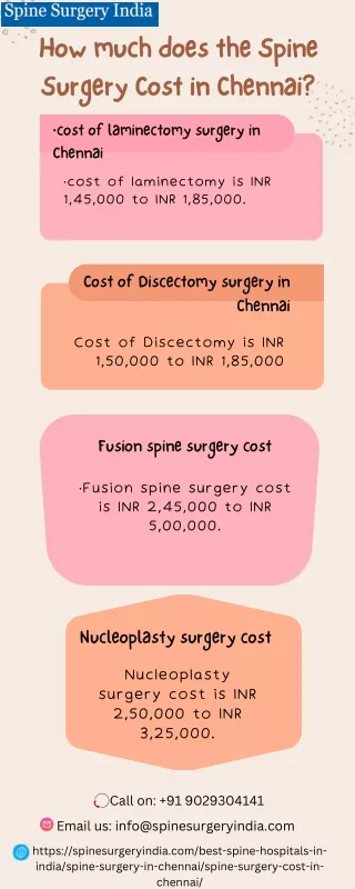 Why choose SSI for the best spine surgery cost in Chennai?