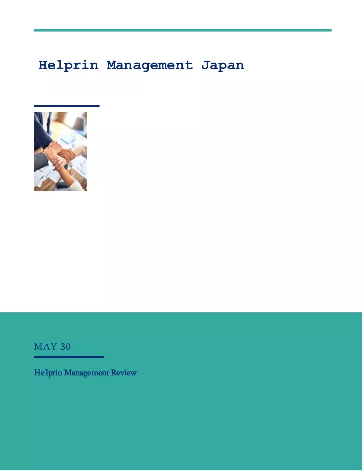 helprin management japan