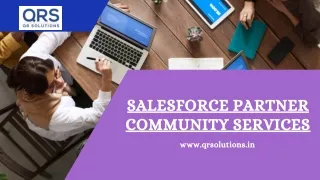 Salesforce partner community | QR Solutions Pvt Ltd