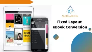 Professional Fixed Layout eBook Conversion Service Provider -  Alpha eBook