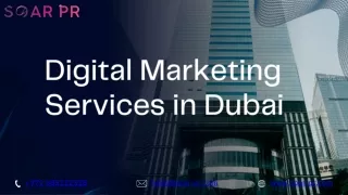 Digital Marketing Services in Dubai -Soar PR