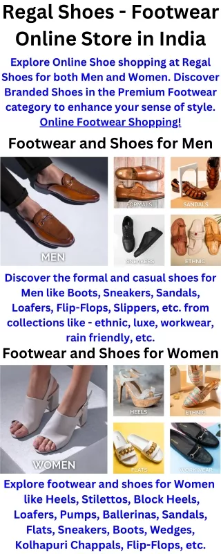 Regal Shoes - Footwear Online Store in India