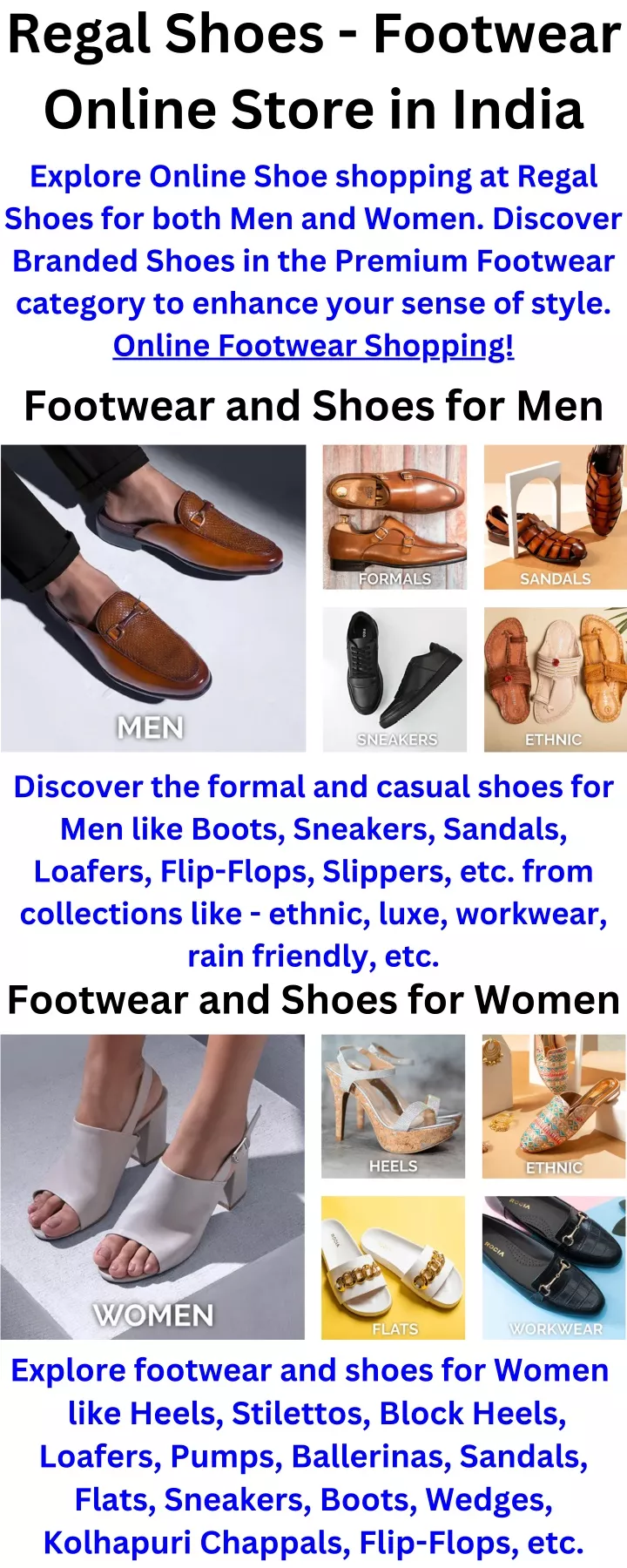 regal shoes footwear online store in india
