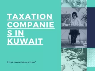 Taxation companies in Kuwait