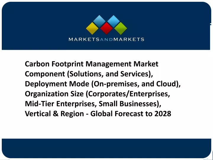 carbon footprint management market component