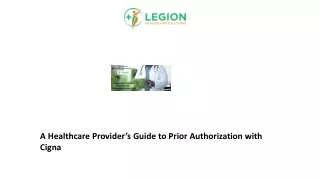 A Healthcare Provider’s Guide to Prior Authorization with Cigna