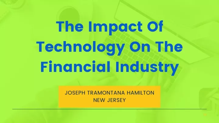 the impact of technology on the financial industry