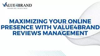 maximizing your online presence with value4brand