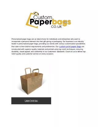 custom print paper bags