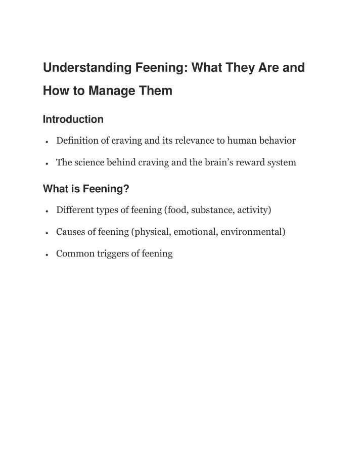 understanding feening what they are and