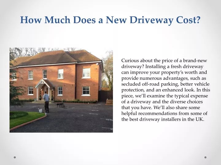 how much does a new driveway cost