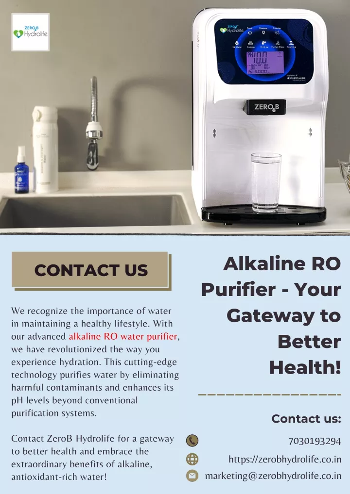alkaline ro purifier your gateway to