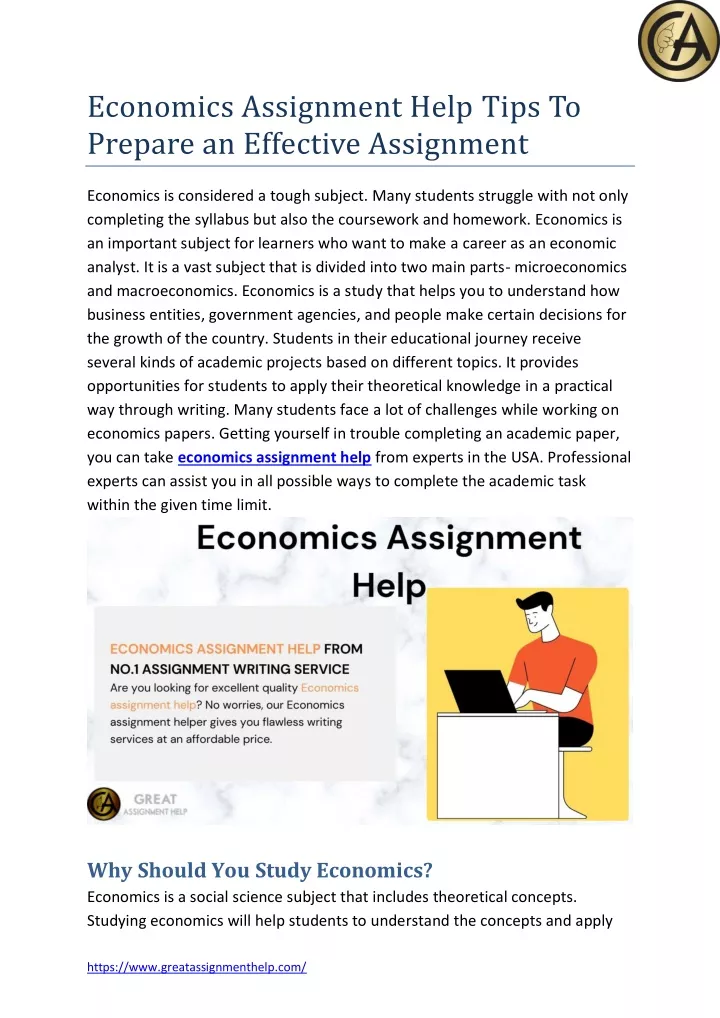 economics assignment help tips to prepare