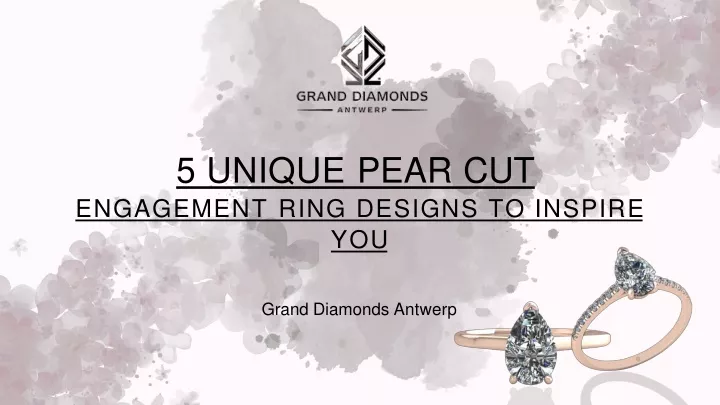 5 unique pear cut engagemen t rin g design