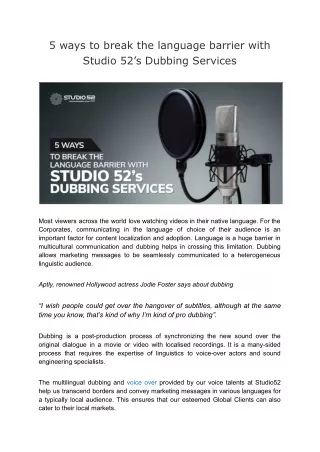 5 ways to break the language barrier with studio