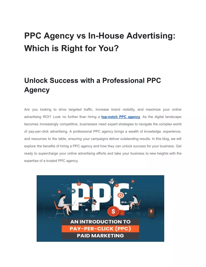 ppc agency vs in house advertising which is right