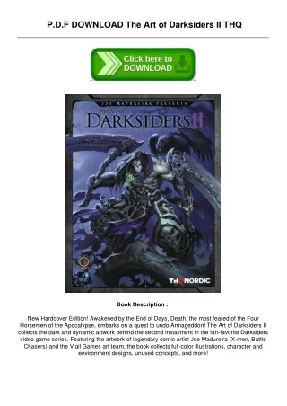 Download [PDF] The Art of Darksiders II by THQ (Paperback)