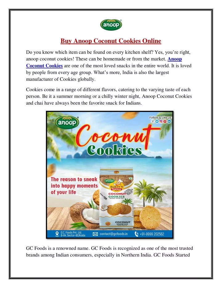 buy anoop coconut cookies online