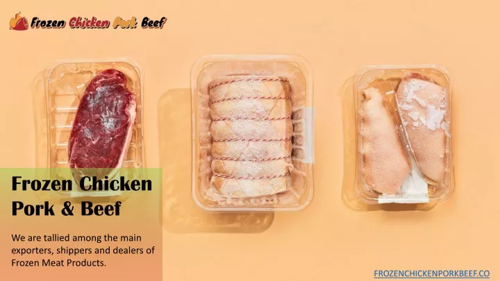 frozen chicken pork beef